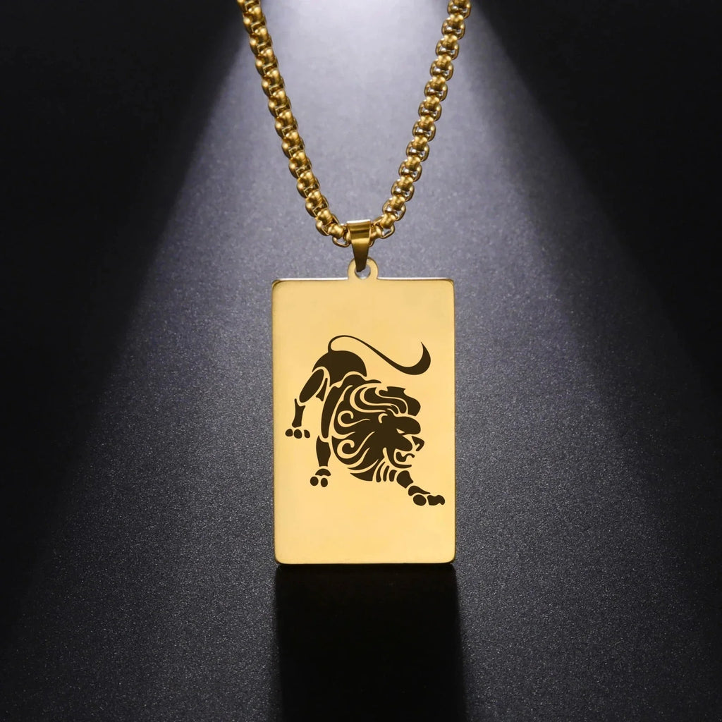 Elegant Astrology Zodiac Sign Pendant Necklace