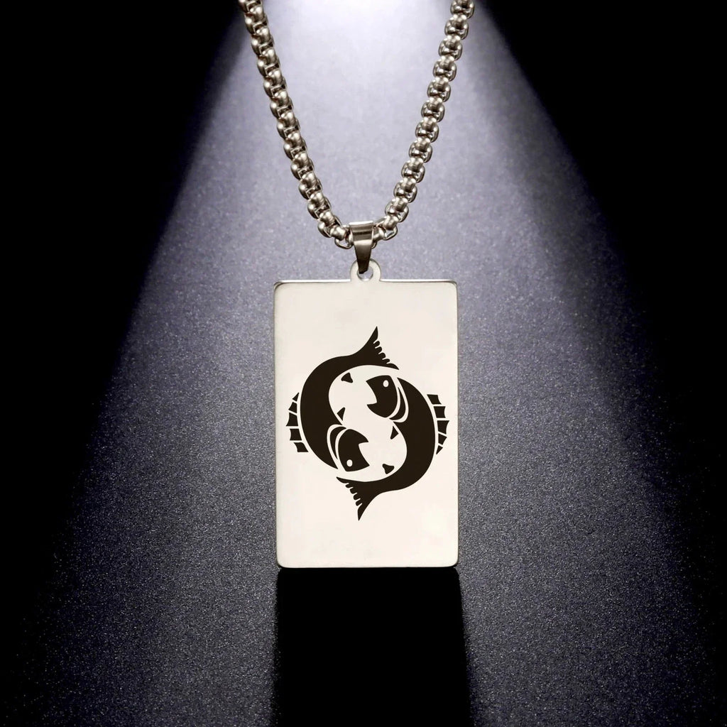 Elegant Astrology Zodiac Sign Pendant Necklace