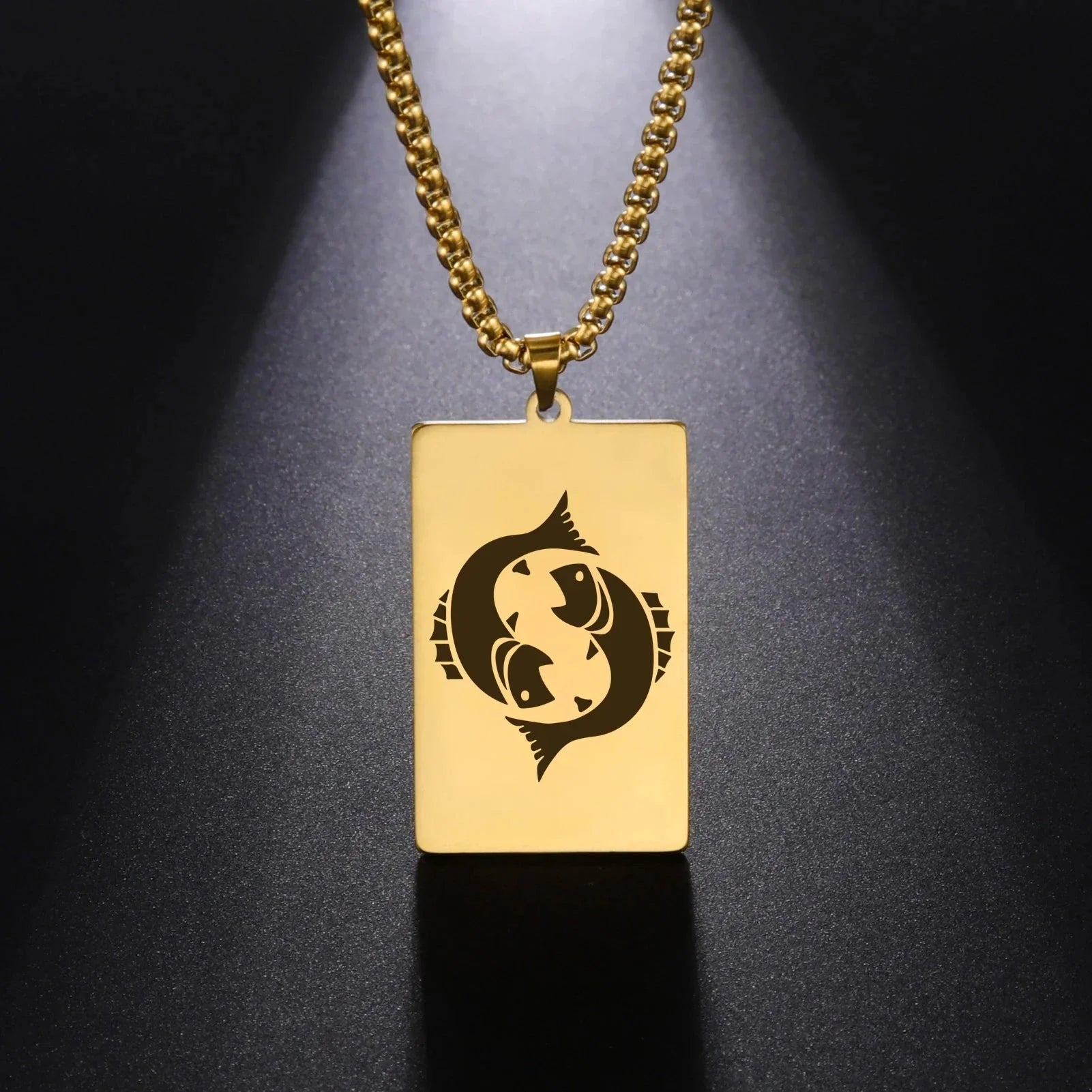 Elegant Astrology Zodiac Sign Pendant Necklace