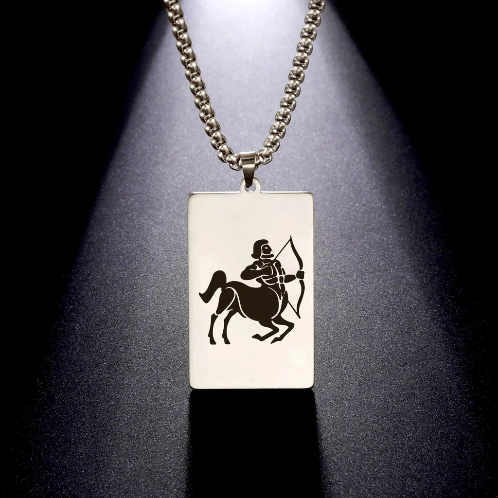 Elegant Astrology Zodiac Sign Pendant Necklace