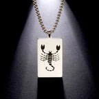 Elegant Astrology Zodiac Sign Pendant Necklace