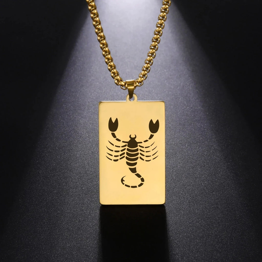 Elegant Astrology Zodiac Sign Pendant Necklace