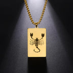 Elegant Astrology Zodiac Sign Pendant Necklace