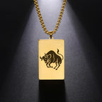 Elegant Astrology Zodiac Sign Pendant Necklace