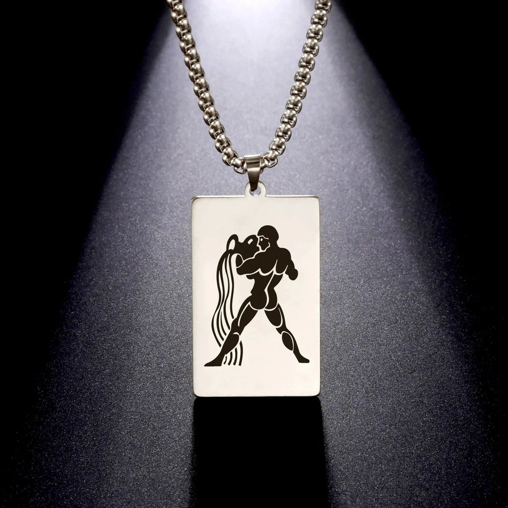 Elegant Astrology Zodiac Sign Pendant Necklace