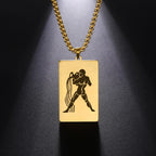 Elegant Astrology Zodiac Sign Pendant Necklace