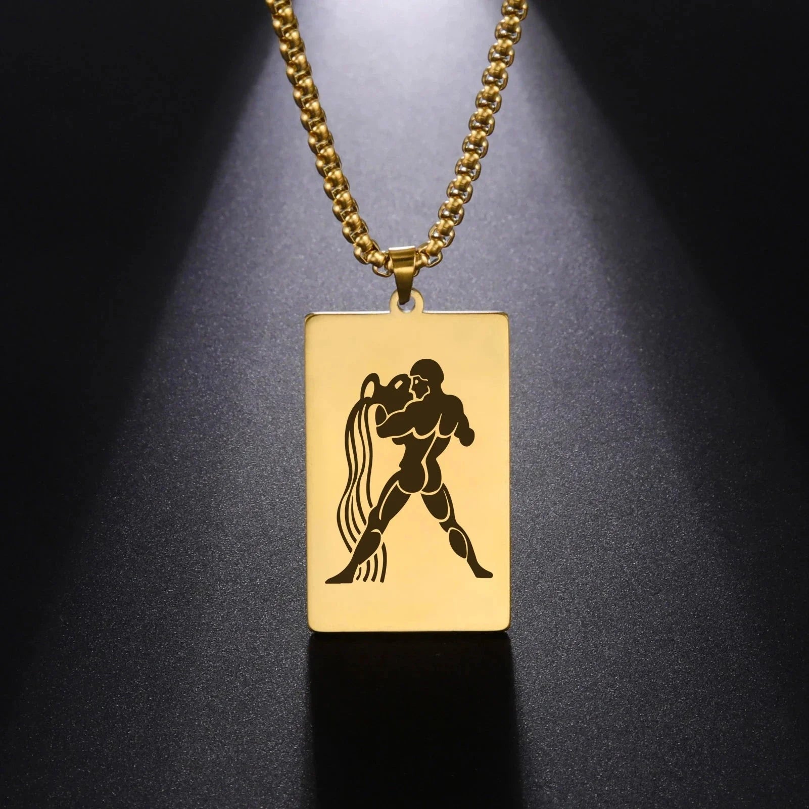 Elegant Astrology Zodiac Sign Pendant Necklace