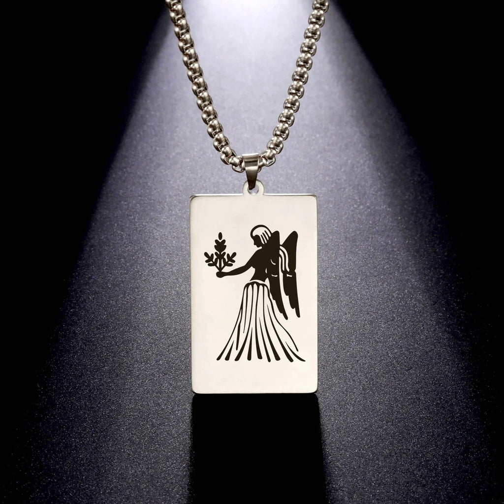 Elegant Astrology Zodiac Sign Pendant Necklace