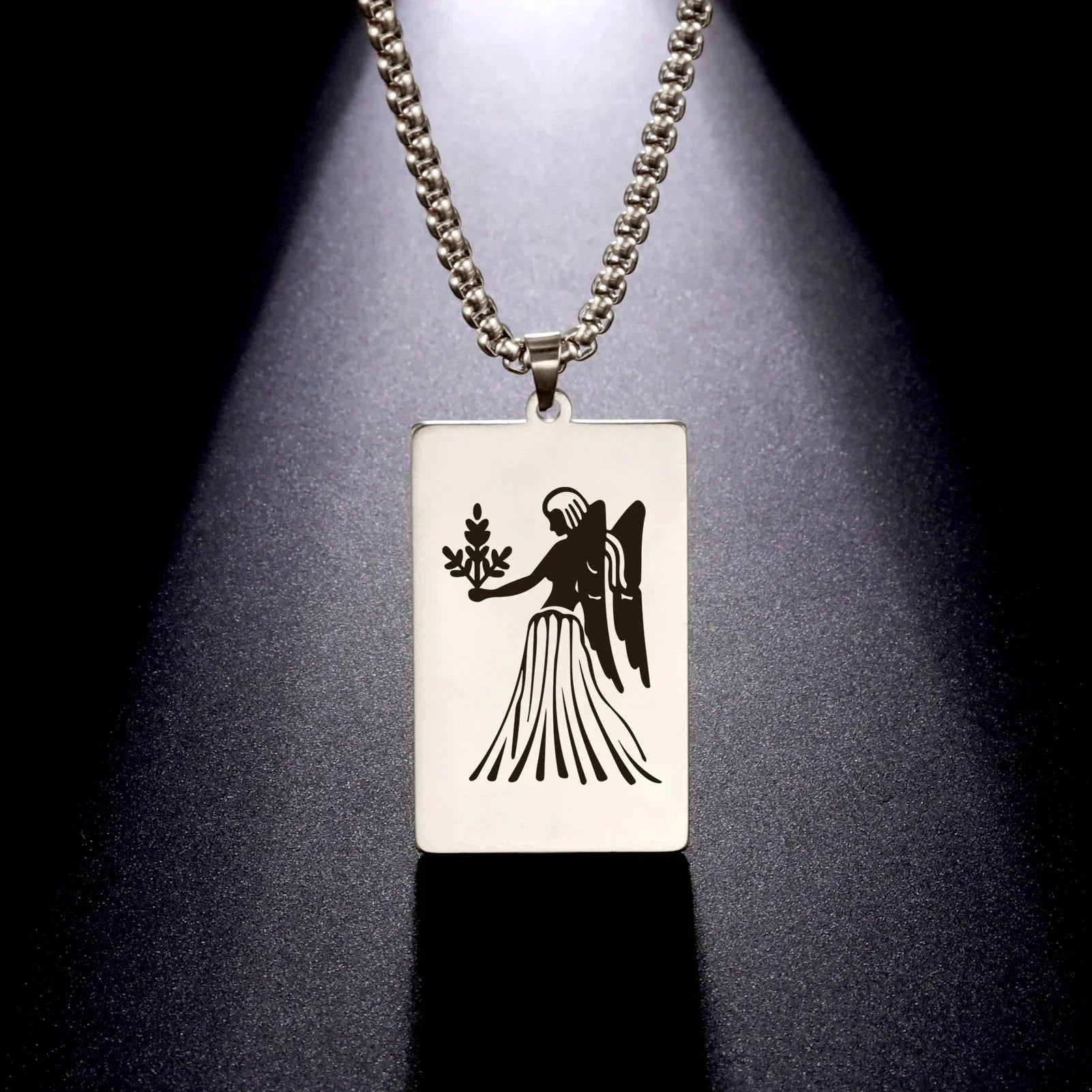 Elegant Astrology Zodiac Sign Pendant Necklace