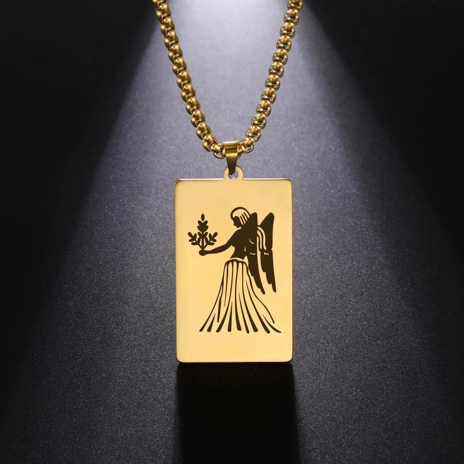 Elegant Astrology Zodiac Sign Pendant Necklace