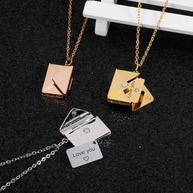 Envelope Pendant Necklace