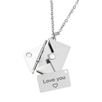 Envelope Pendant Necklace