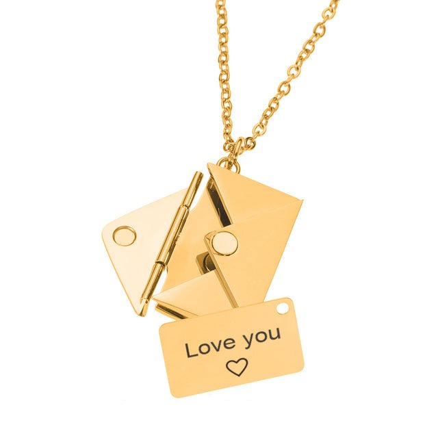 Envelope Pendant Necklace