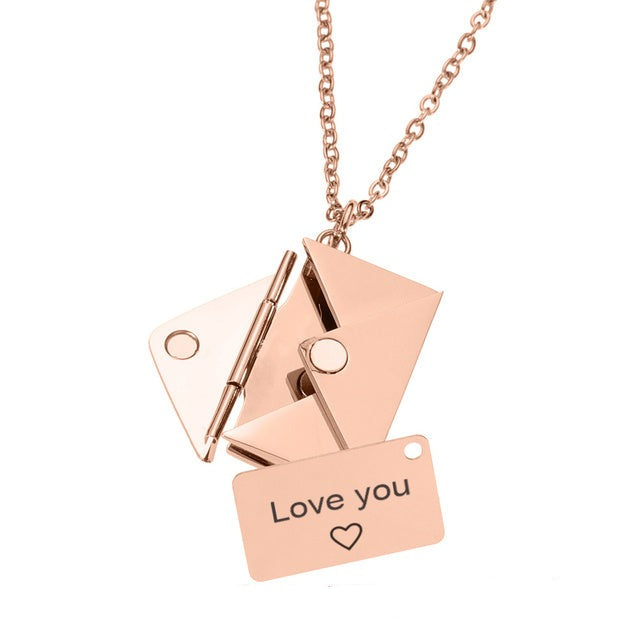 Envelope Pendant Necklace