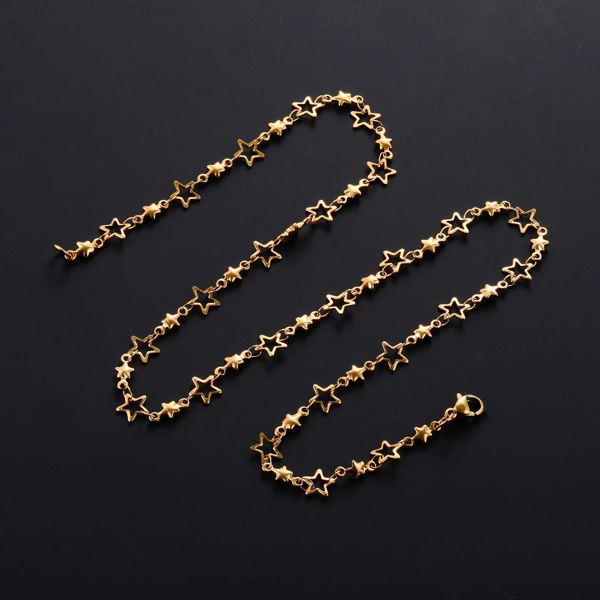 Star Astrology Pendant Necklace for Men or Women gold
