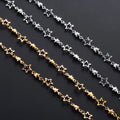 Star Astrology Pendant Necklace for Men or Women gold