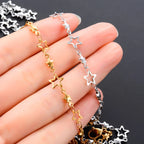 Star Astrology Pendant Necklace for Men or Women gold