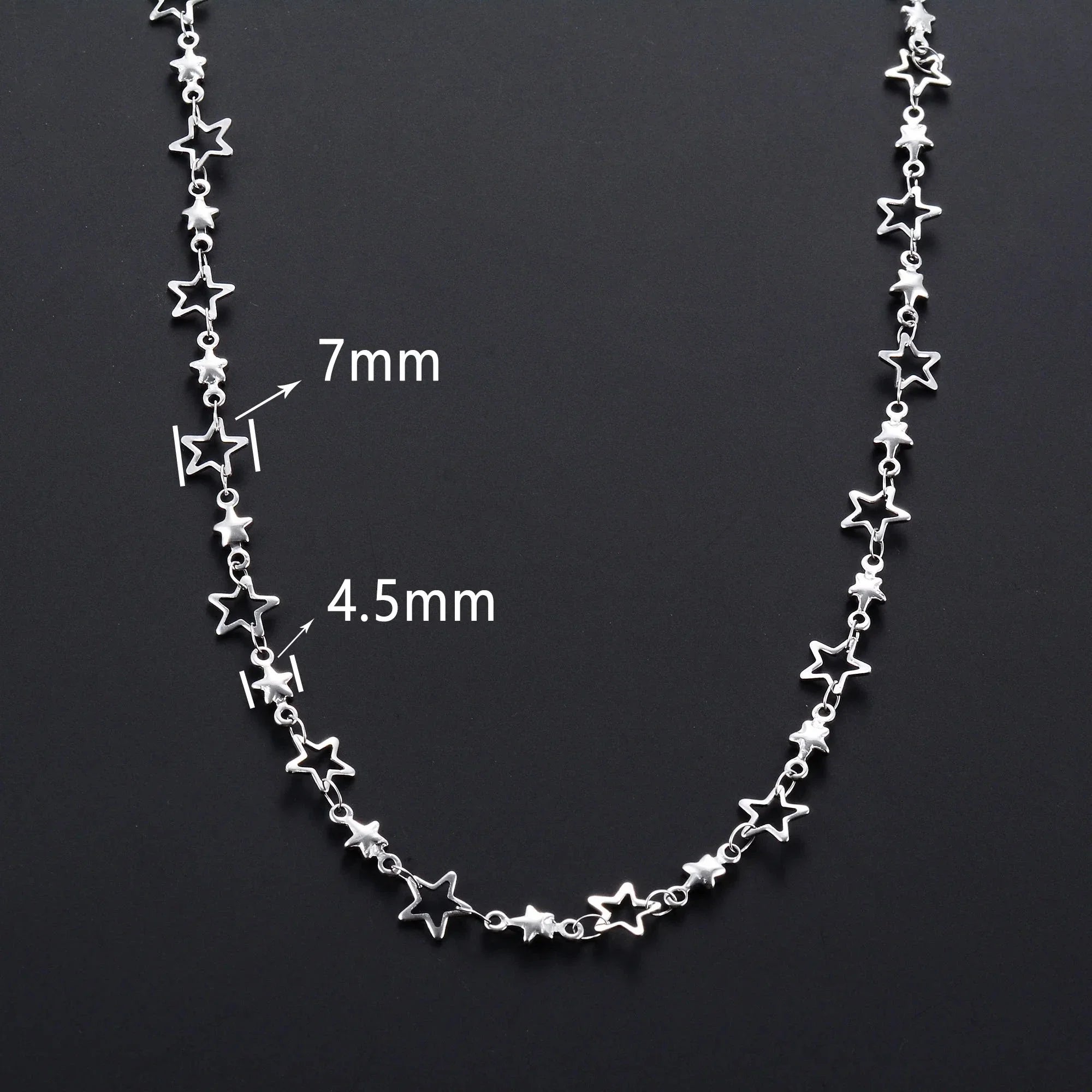 Star Astrology Pendant Necklace for Men or Women silver