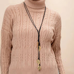 Necklace with Autumn Leaf Pendant