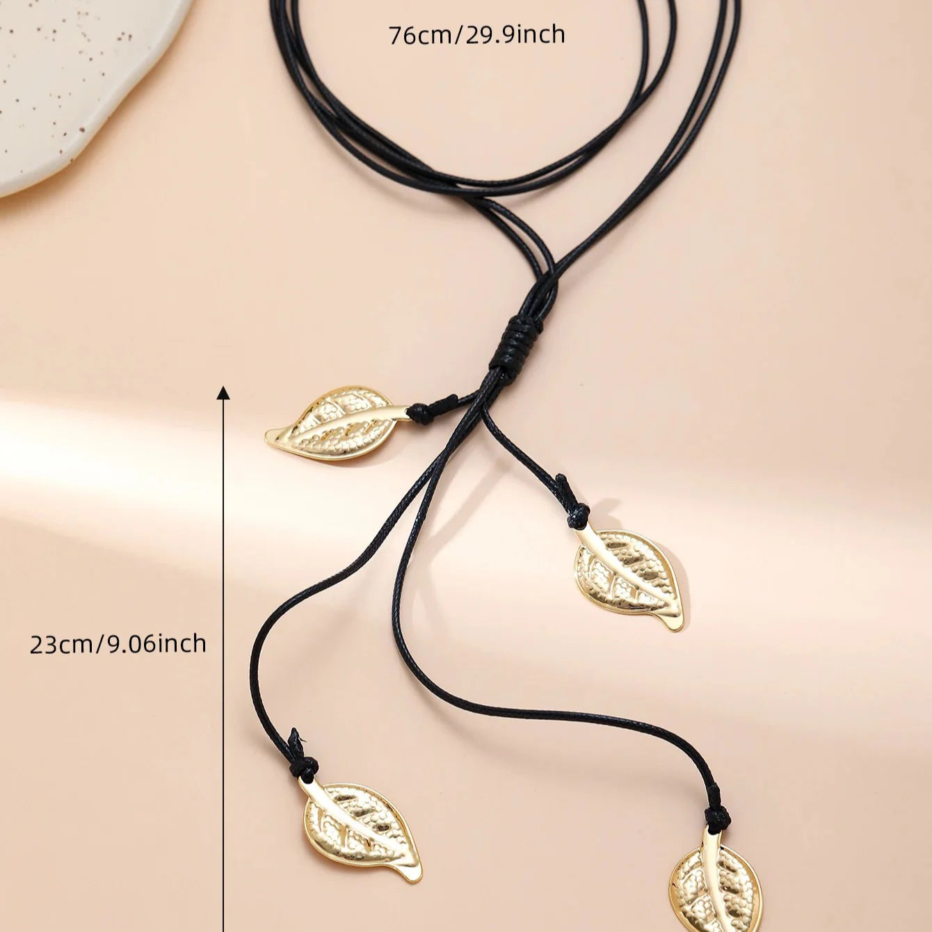 Necklace with Autumn Leaf Pendant
