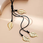 Necklace with Autumn Leaf Pendant