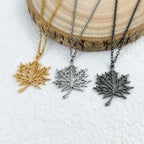 Maple Leaf Pendant Necklace 