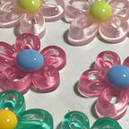 Necklace with Colorful Flower Pendant