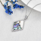 Necklace with Geometric Mountain Pendant
