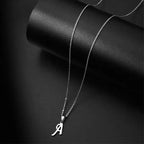 Personalized necklace with initial pendant 