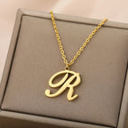 Women’s initial pendant necklace 