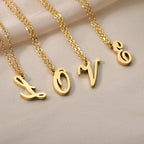 Women’s initial pendant necklace