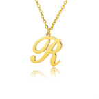 Women’s initial pendant necklace r