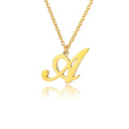 Women’s initial pendant necklace a