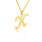 Women’s initial pendant necklace k