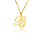 Women’s initial pendant necklace b