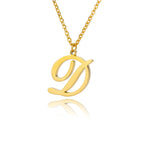 Women’s initial pendant necklace d