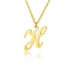 Women’s initial pendant necklace h