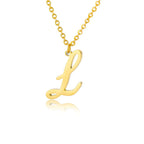 Women’s initial pendant necklace l