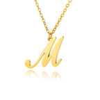 Women’s initial pendant necklace m