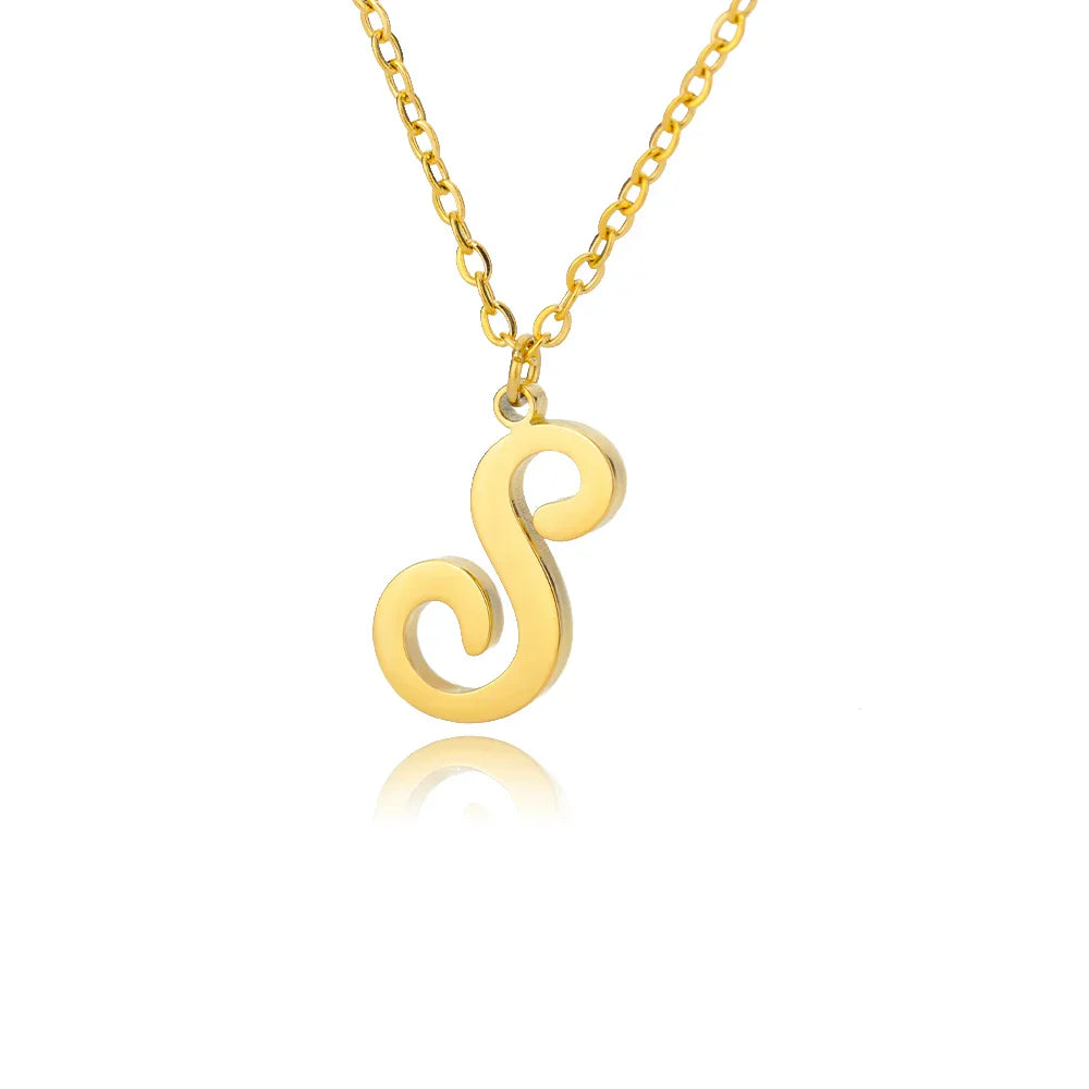 Women’s initial pendant necklace s