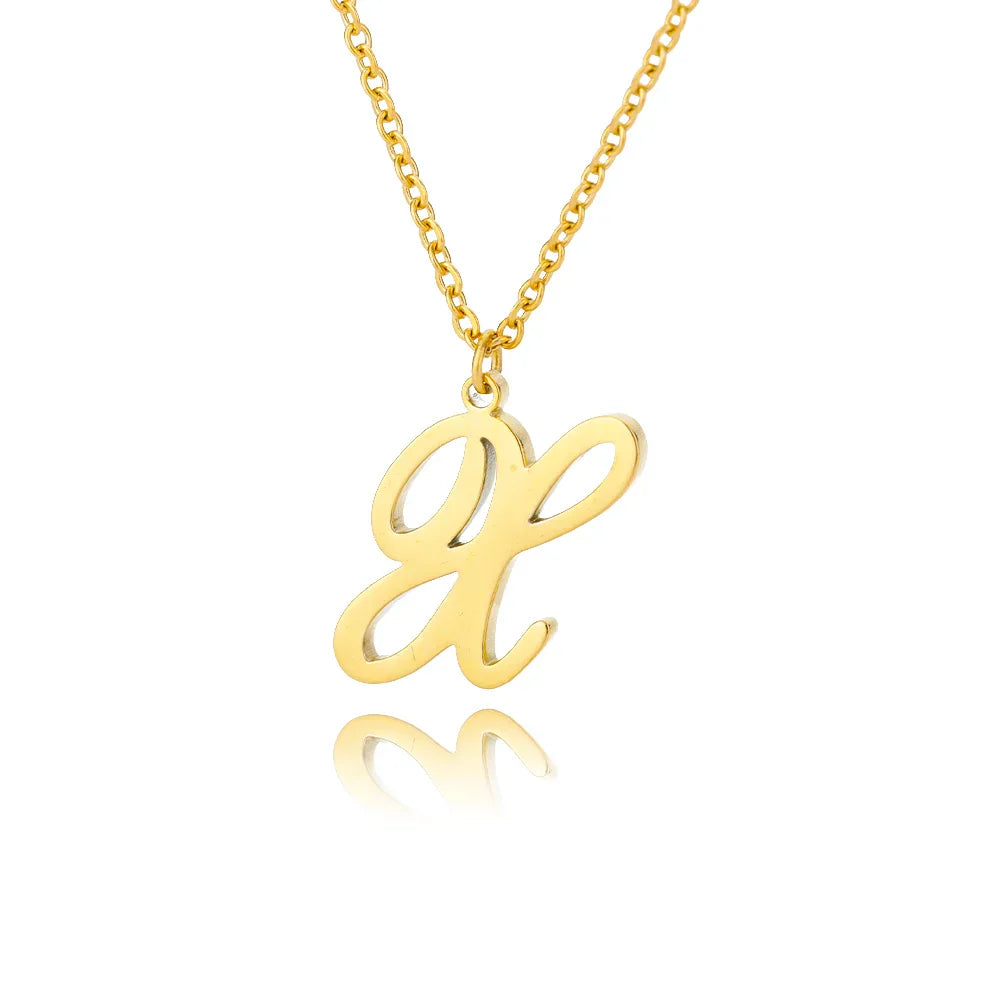 Women’s initial pendant necklace x