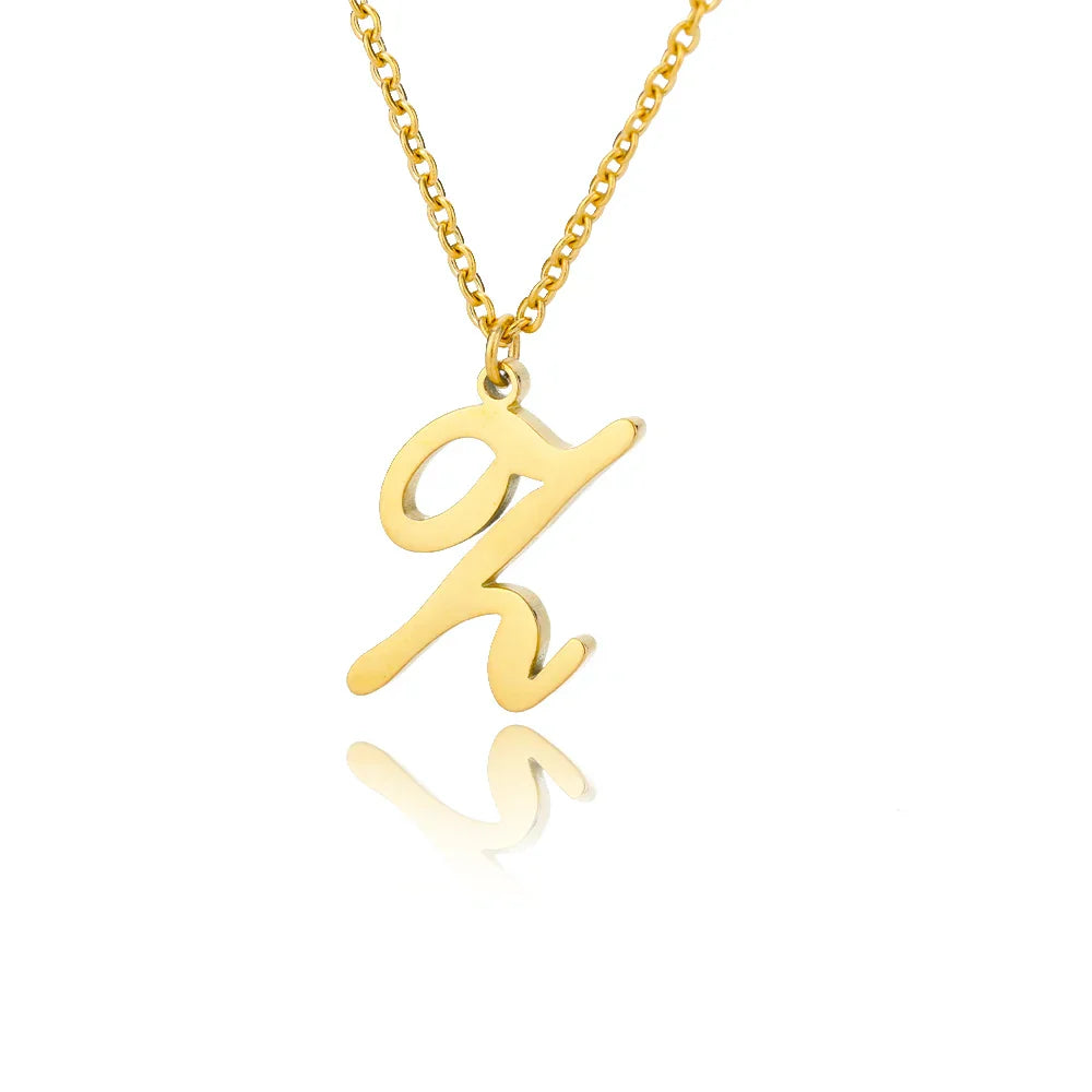 Women’s initial pendant necklace z