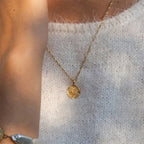 Moon Pendant Necklace for Women in gold