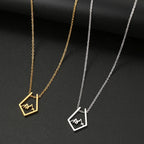 Necklace with Mountain Pendant silver