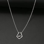 Necklace with Mountain Pendant silver