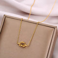 Necklace with bow pendant for women