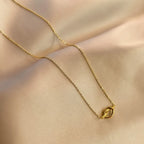 Necklace with bow pendant for women