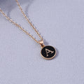 Colored Initial Pendant Necklace a