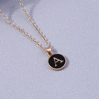 Colored Initial Pendant Necklace a