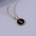 Colored Initial Pendant Necklace i